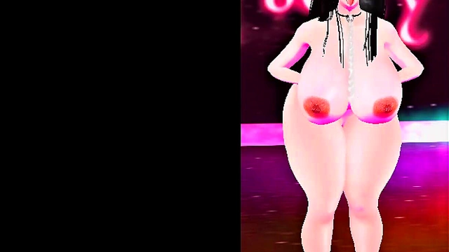 LNERuL Big-Titted Anime Idol Performs Seductive Sex Dance for Gamer Client