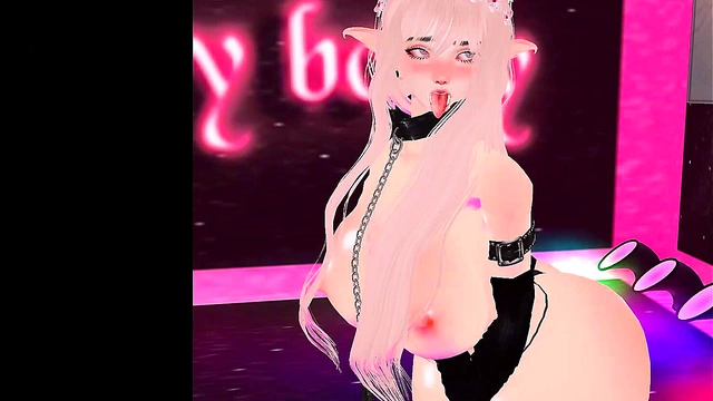 LNERuL Big-Titted Anime Idol Performs Seductive Sex Dance for Gamer Client