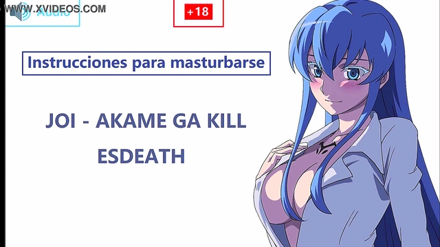 Esdeath Dominates Slave in Spanish JOI for Futanari BDSM Fun