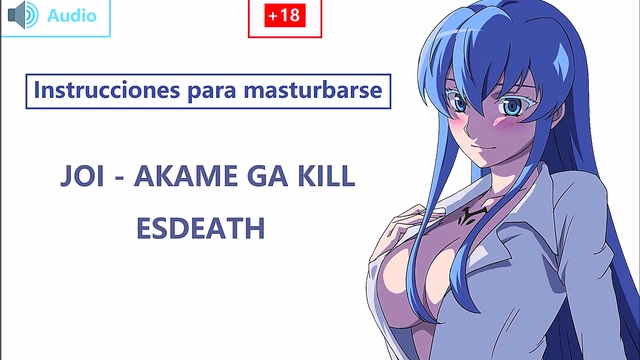 Esdeath Dominates Slave in Spanish JOI for Futanari BDSM Fun