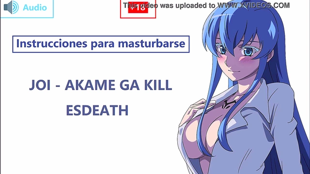 Esdeath Dominates Slave in Spanish JOI for Futanari BDSM Fun