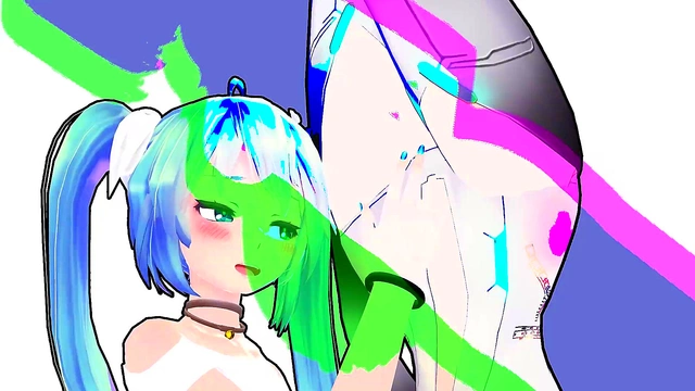 Hentai Anime MMD – GUMI & MIKU Get Pregnant Before Ovulation