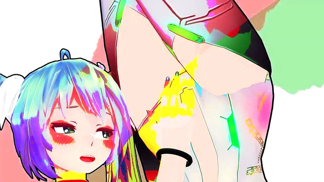 Hentai Anime MMD – GUMI & MIKU Get Pregnant Before Ovulation