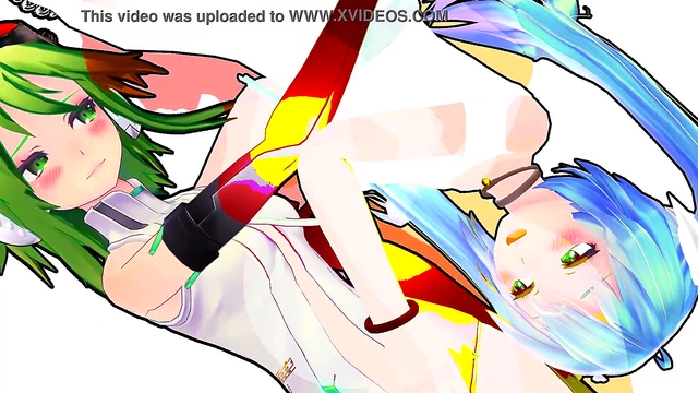 Hentai Anime MMD – GUMI & MIKU Get Pregnant Before Ovulation