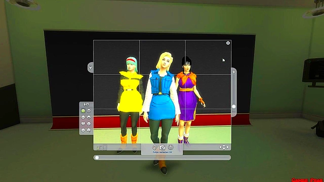 Dragon Ball Cosplay MILF Chichi Cheats With Handcuffed Bulma & 18 For Hot Photoshoot