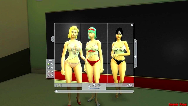 Dragon Ball Cosplay MILF Chichi Cheats With Handcuffed Bulma & 18 For Hot Photoshoot