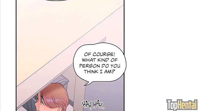 Dark-Skinned Anime Chick Flexes for Yoga Sex With CFNM Action