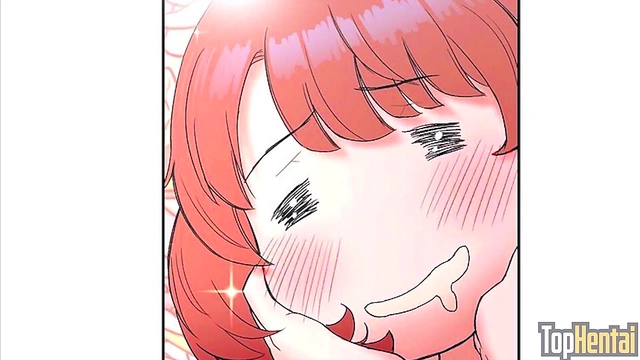 Dark-Skinned Anime Chick Flexes for Yoga Sex With CFNM Action