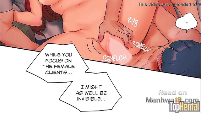 Dark-Skinned Anime Chick Flexes for Yoga Sex With CFNM Action