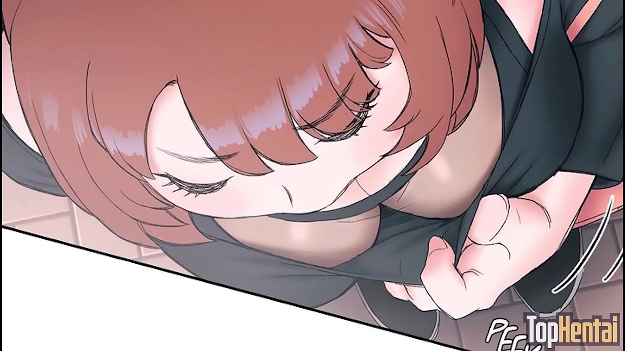 dark-skinned anime girl flexing