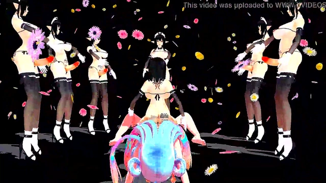 Hentai Anime Lamb Gets Wild With Futanari Crowd Action