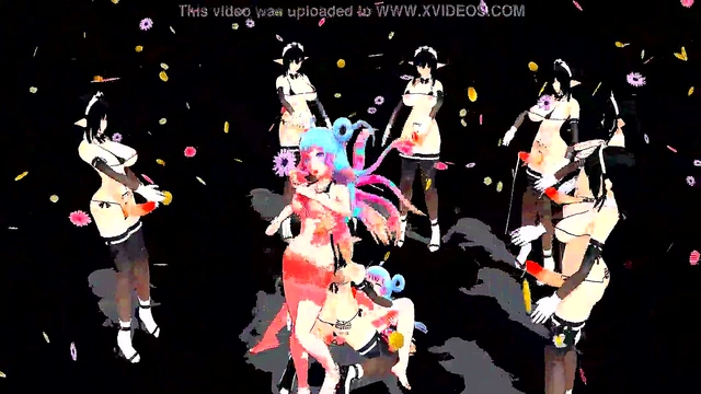 Hentai Anime Lamb Gets Wild With Futanari Crowd Action