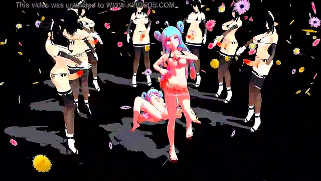 Hentai Anime Lamb Gets Wild With Futanari Crowd Action