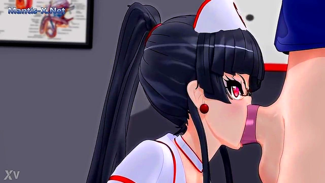Nurse Rory Gives Handjob & Condom Fun in Steamy 3D Hentai Scene
