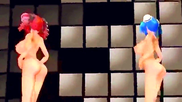 Horny MMD Anime Couple Engages in Hot ProjectSEX Rehearsal Session