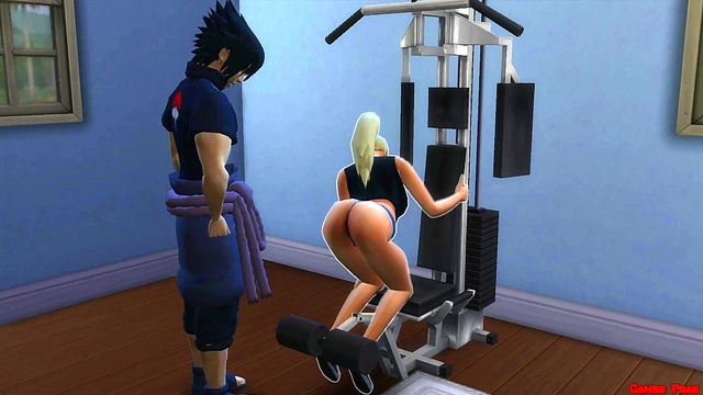 Cuckolded Husband Watches MILF Wife Trained for Sex During Hot Anime Workout Session