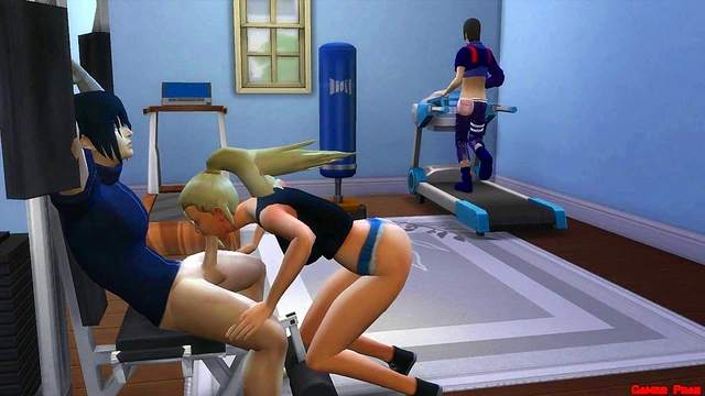 Cuckolded Husband Watches MILF Wife Trained for Sex During Hot Anime Workout Session