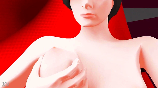 CGI MILF Masturbates On Chair With Huge Boobs & Overwatch Vibes