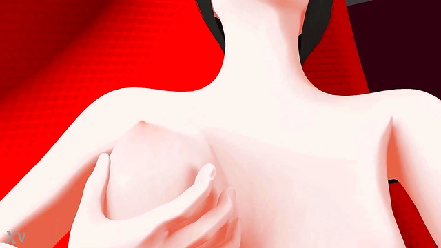 CGI MILF Masturbates On Chair With Huge Boobs & Overwatch Vibes