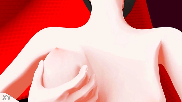 CGI MILF Masturbates On Chair With Huge Boobs & Overwatch Vibes