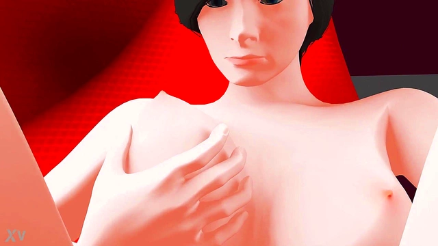 CGI MILF Masturbates On Chair With Huge Boobs & Overwatch Vibes