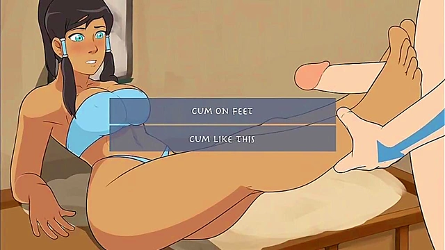 Avatar Hentai – Four Elements Trainer Foot Job Scenes With Hot Sex &Cumshots