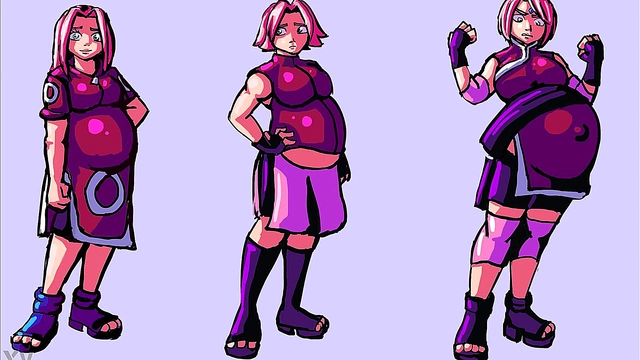 Pregnant Anime Babe Enjoys Belly Expansion Pleasure Scenes