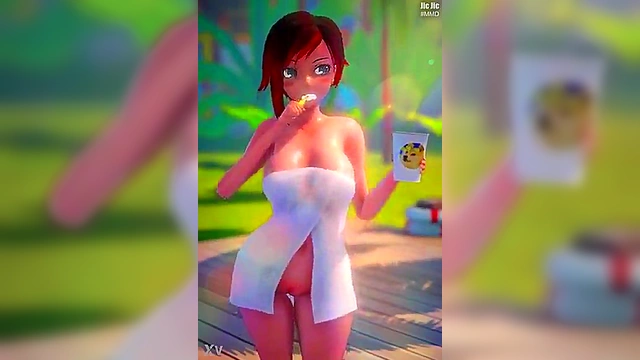 Ruby's Morning Routine Turns Steamy in Anime Music Fantasy