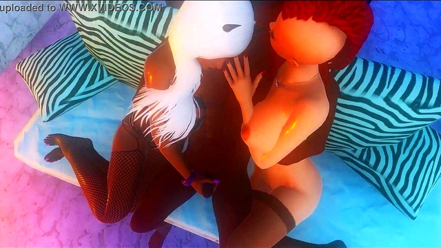 Hentai Anime Goddess Worships Phallus for Steamy 3D Porn Action