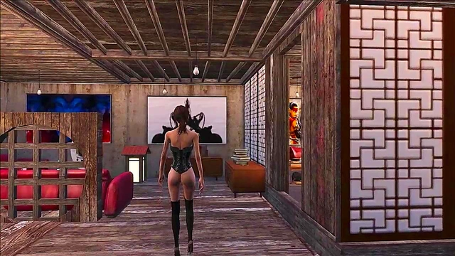 Sexy Teen Brunette Shows Off Fallout 4 Inspired Anime Fashion Fantasies