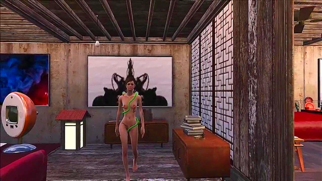 Sexy Teen Brunette Shows Off Fallout 4 Inspired Anime Fashion Fantasies