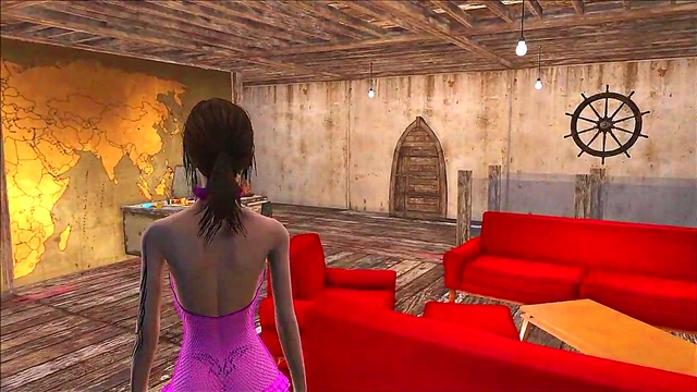 Sexy Teen Brunette Shows Off Fallout 4 Inspired Anime Fashion Fantasies