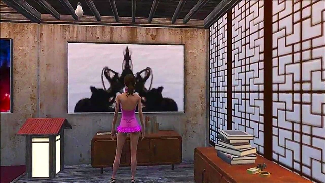 Sexy Teen Brunette Shows Off Fallout 4 Inspired Anime Fashion Fantasies