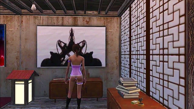 Sexy Teen Brunette Shows Off Fallout 4 Inspired Anime Fashion Fantasies