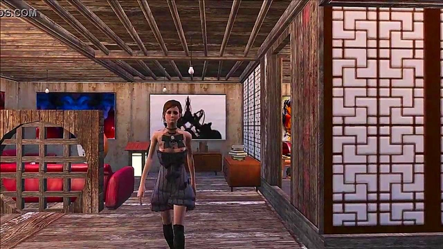 Sexy Teen Brunette Shows Off Fallout 4 Inspired Anime Fashion Fantasies