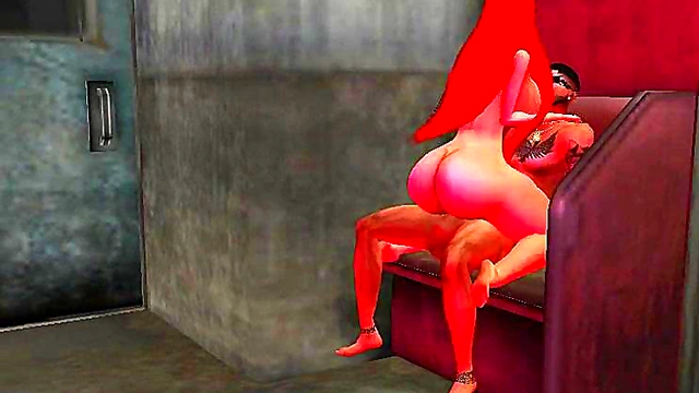 Succubus With Big Tits And Ass Rides Huge Cock In Anime BDSM Fantasy