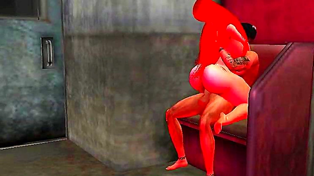 Succubus With Big Tits And Ass Rides Huge Cock In Anime BDSM Fantasy