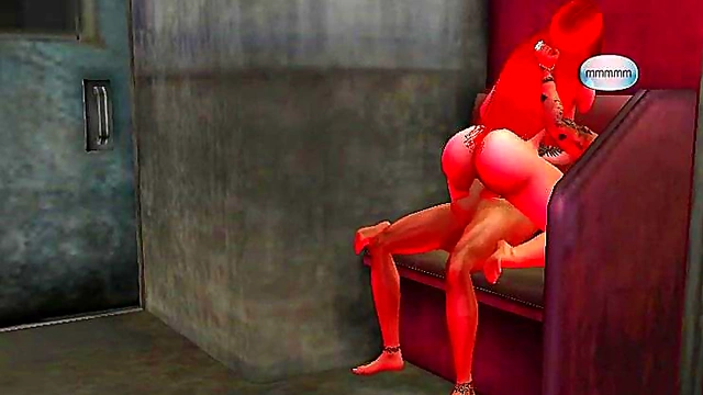 Succubus With Big Tits And Ass Rides Huge Cock In Anime BDSM Fantasy