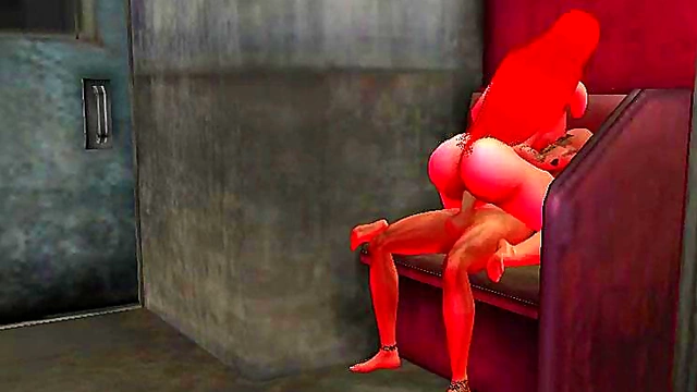 Succubus With Big Tits And Ass Rides Huge Cock In Anime BDSM Fantasy