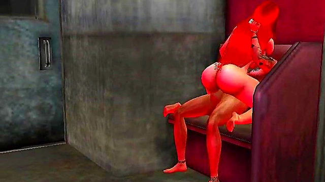 Succubus With Big Tits And Ass Rides Huge Cock In Anime BDSM Fantasy