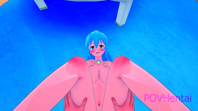 18yo Goddess Aqua Gets Seduced in Konosuba Parody Anime Adventure