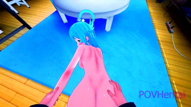 18yo Goddess Aqua Gets Seduced in Konosuba Parody Anime Adventure