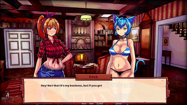 Blonde MILF & Ebony Catgirl Get Breeded by Scientist on Monster Girls' Farm