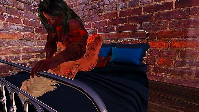 Blonde MILF With Big Ass Gets Intense Anime Porn Action & Orgasm