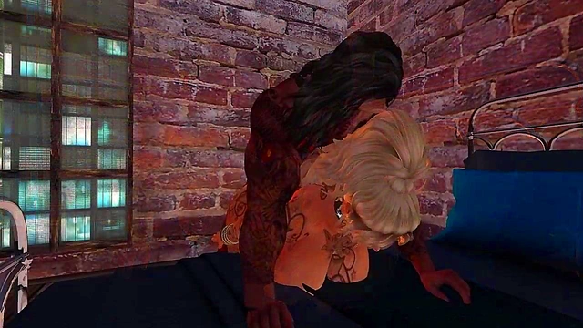 Blonde MILF With Big Ass Gets Intense Anime Porn Action & Orgasm