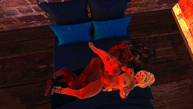 Blonde MILF With Big Ass Gets Intense Anime Porn Action & Orgasm