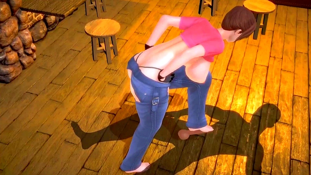 Lonely Beauty Meets Horny Guy for Thigh-Thrusting Orgasms at Bar