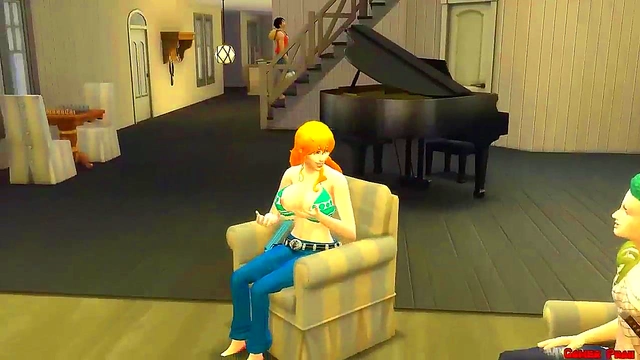 Nami Gets Wildly Fucked by Zoro in One Piece HentaiAdventure Anal Cuckold Fantasy