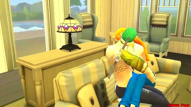 Nami Gets Wildly Fucked by Zoro in One Piece HentaiAdventure Anal Cuckold Fantasy