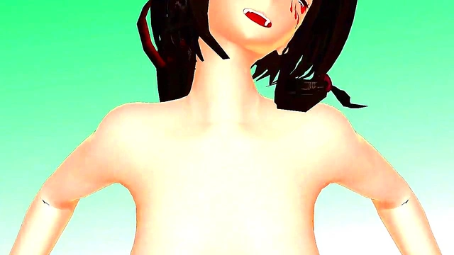 Miku Miko Woman Dances Seductively in 3D Anime Hentai Fantasy